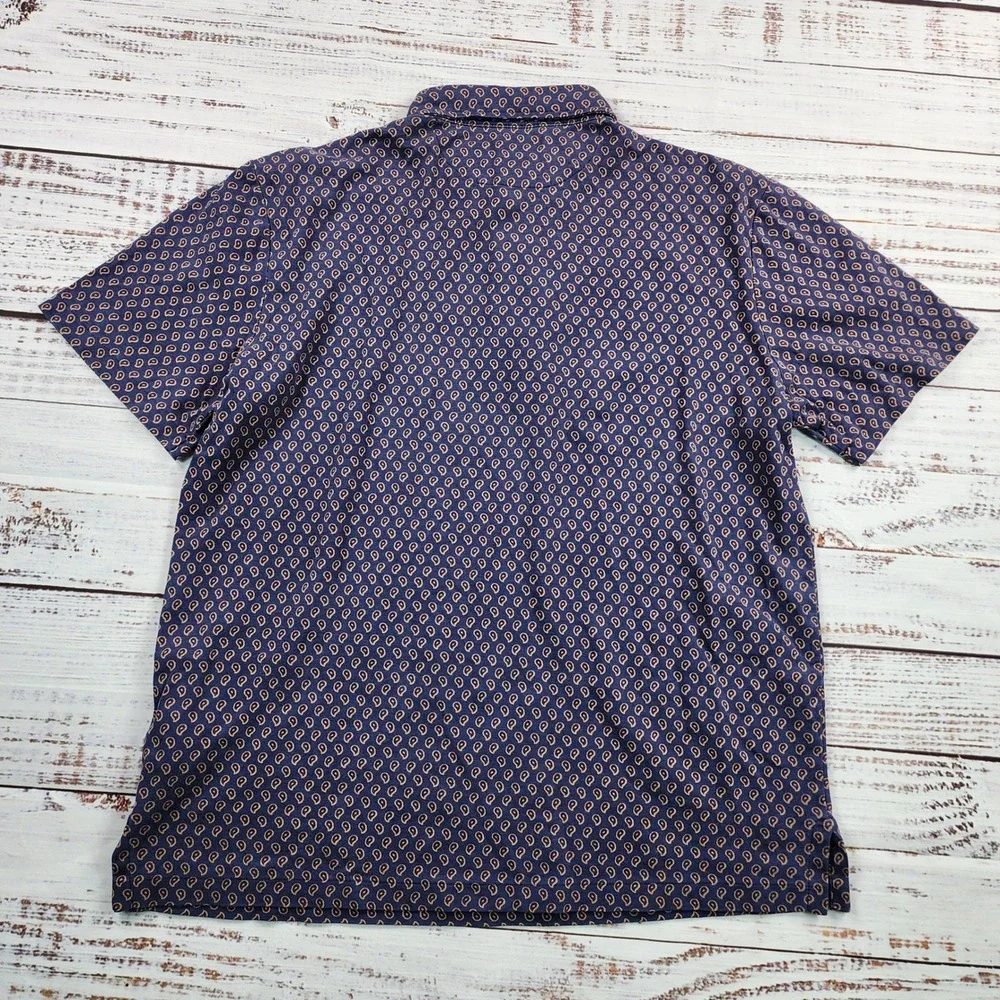 Polo Ralph Lauren Classic Fit Soft Cotton Polo Mens S Navy Paisley Foulard